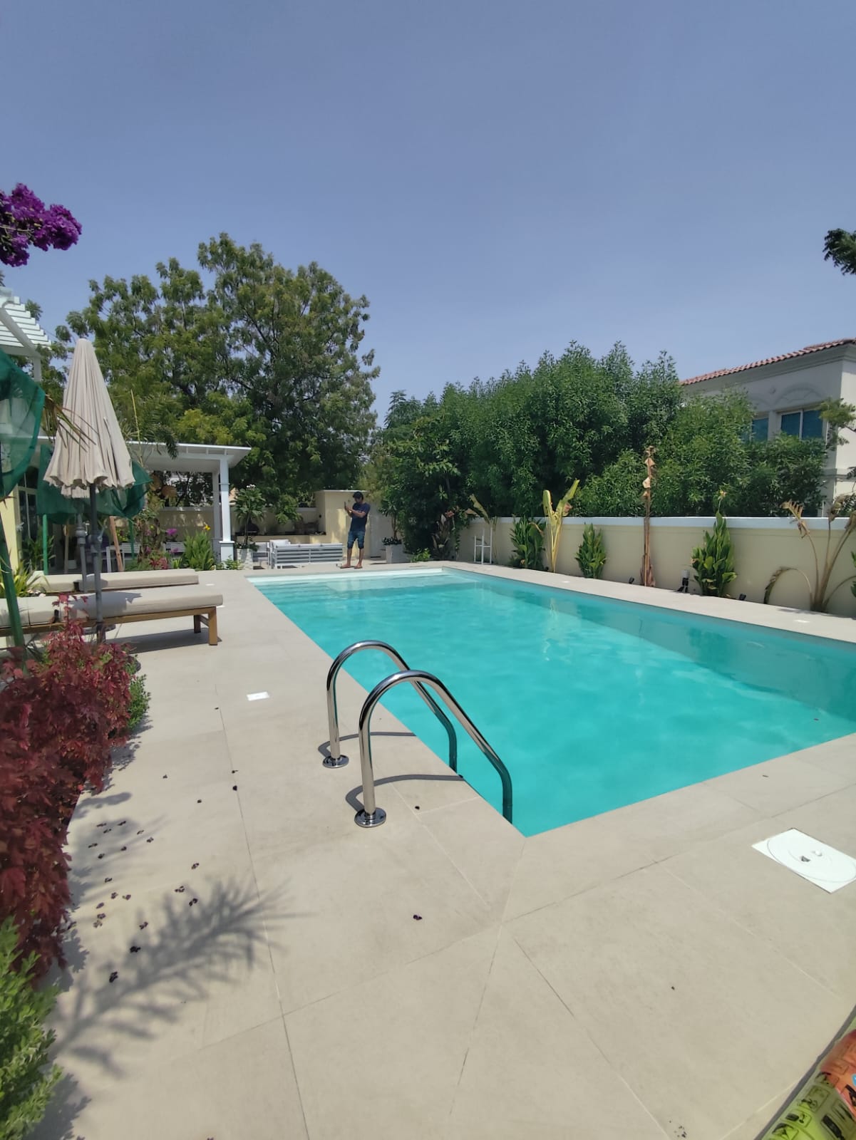Rectangular villa swimming pool